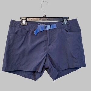 Columbia Women’s Navy Athletic Shorts with Blue Waist Belt